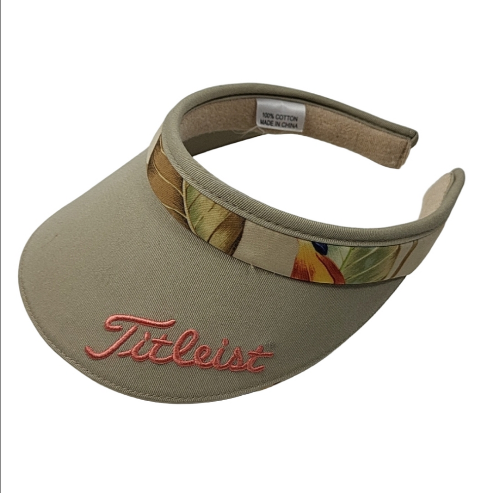 Womens Titleist Hawaiian Floral Golf Tennis Sun Visor Cushioned Cruise